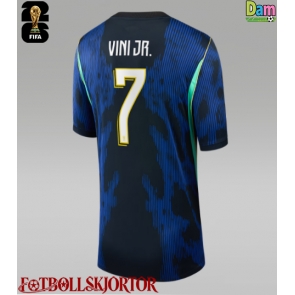 Brasilien Vinicius Junior #7 Bortatröja Dam VM 2026 Kortärmad
